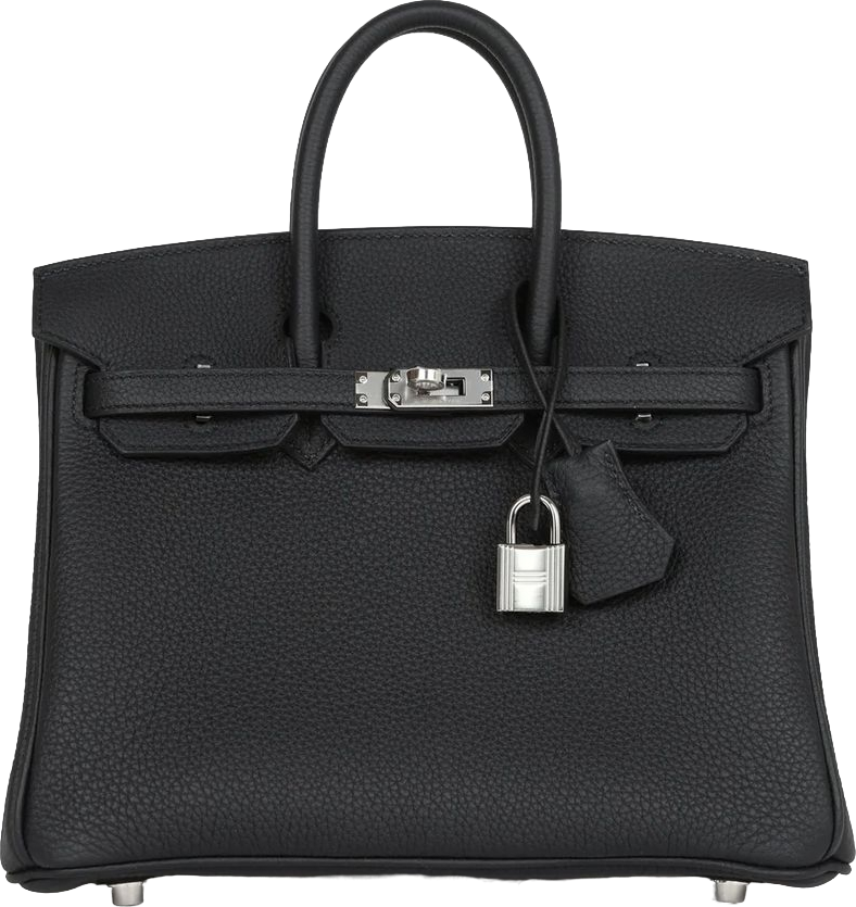 Hermes Birkin 25 Black Togo Palladium Hardware