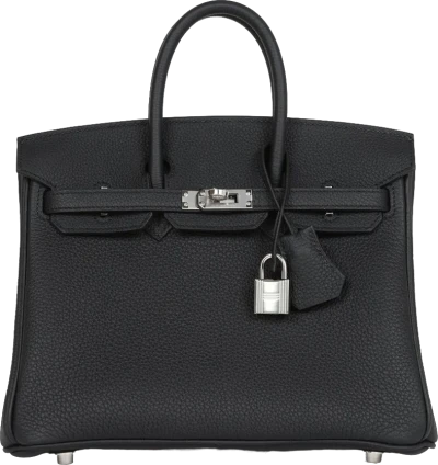 Hermes Birkin 25 Black Togo Palladium Hardware Hermes Birkin 25 Black Togo Palladium Hardware