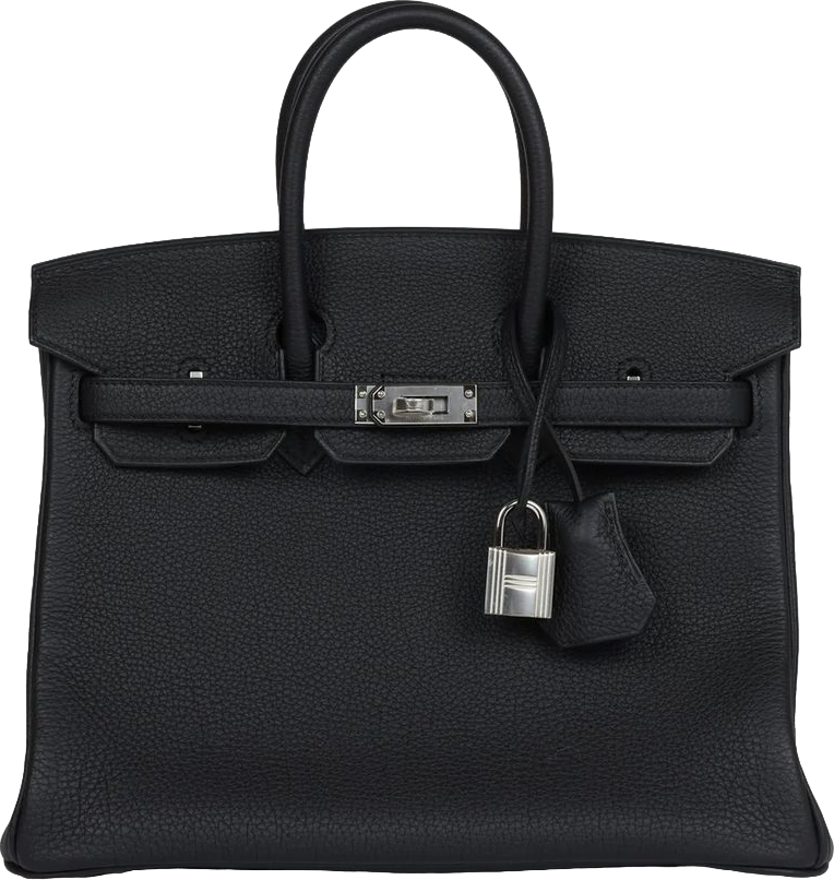 Hermes Birkin 25 Black Togo Palladium Hardware