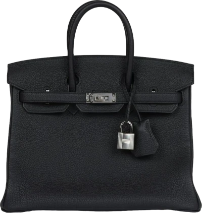 Hermes Birkin 25 Black Togo Palladium Hardware Hermes Birkin 25 Black Togo Palladium Hardware