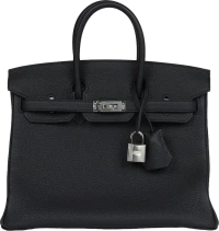 Hermes Birkin 25 Black Togo Palladium Hardware Hermes Birkin 25 Black Togo Palladium Hardware