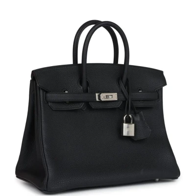 Hermes Birkin 25 Black Togo Palladium Hardware Hermes Birkin 25 Black Togo Palladium Hardware