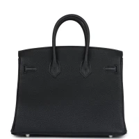 Hermes Birkin 25 Black Togo Palladium Hardware Hermes Birkin 25 Black Togo Palladium Hardware