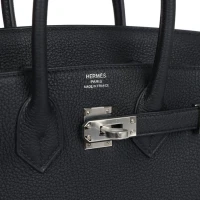 Hermes Birkin 25 Black Togo Palladium Hardware Hermes Birkin 25 Black Togo Palladium Hardware