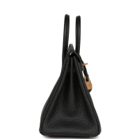 Hermes Birkin 25 Black Togo Rose Gold Hardware Hermes Birkin 25 Black Togo Rose Gold Hardware