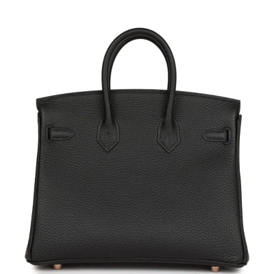 Hermes Birkin 25 Black Togo Rose Gold Hardware Hermes Birkin 25 Black Togo Rose Gold Hardware