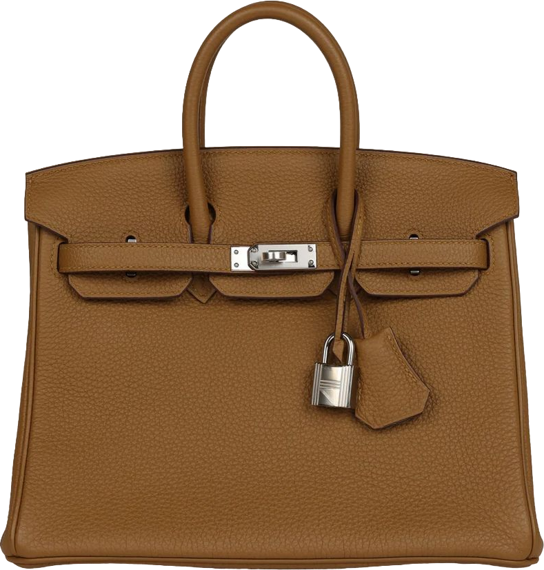 Hermes Birkin 25 Bronze D'or Verso Togo Palladium Hardware