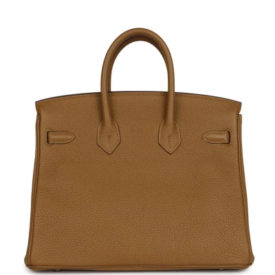 Hermes Birkin 25 Bronze D'or Verso Togo Palladium Hardware Hermes Birkin 25 Bronze D'or Verso Togo Palladium Hardware