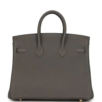 Hermes Birkin 25 Etain Togo Gold Hardware Hermes Birkin 25 Etain Togo Gold Hardware