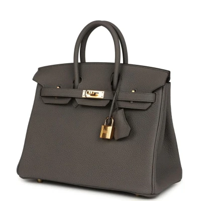 Hermes Birkin 25 Etain Togo Gold Hardware Hermes Birkin 25 Etain Togo Gold Hardware