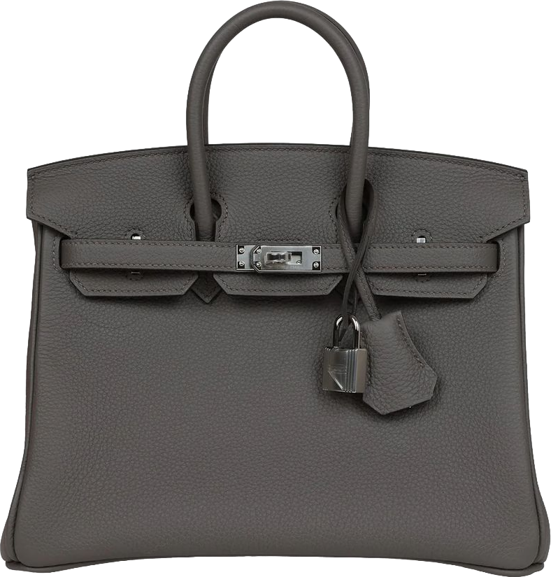 Hermes Birkin 25 Etain Togo Palladium Hardware