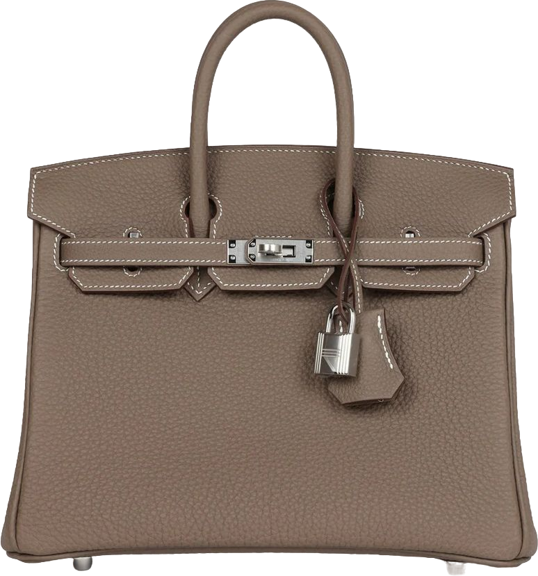 Hermes Birkin 25 Etoupe Togo Palladium Hardware