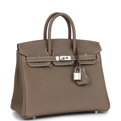Hermes Birkin 25 Etoupe Togo Palladium Hardware Hermes Birkin 25 Etoupe Togo Palladium Hardware