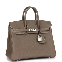 Hermes Birkin 25 Etoupe Togo Palladium Hardware Hermes Birkin 25 Etoupe Togo Palladium Hardware