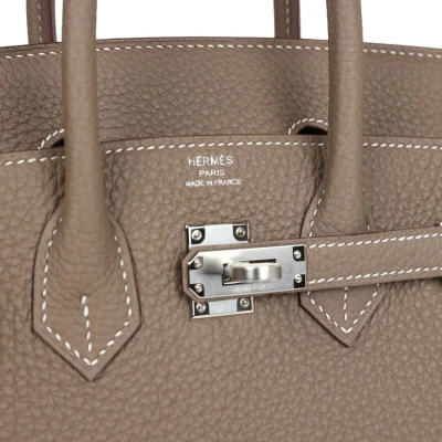 Hermes Birkin 25 Etoupe Togo Palladium Hardware Hermes Birkin 25 Etoupe Togo Palladium Hardware