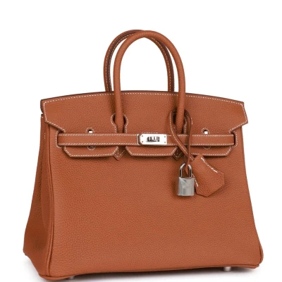 Hermes Birkin 25 Gold Togo Palladium Hardware Hermes Birkin 25 Gold Togo Palladium Hardware