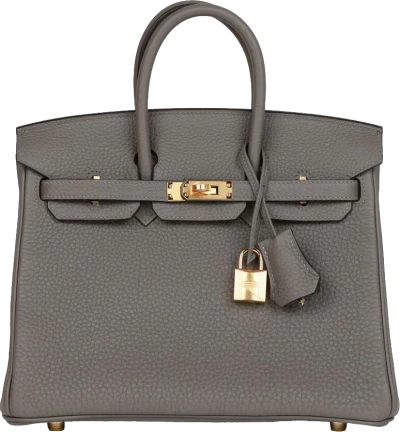 Hermes Birkin 25 Gris Meyer Togo Gold Hardware Hermes Birkin 25 Gris Meyer Togo Gold Hardware