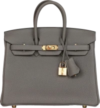 Hermes Birkin 25 Gris Meyer Togo Gold Hardware Hermes Birkin 25 Gris Meyer Togo Gold Hardware