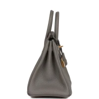 Hermes Birkin 25 Gris Meyer Togo Gold Hardware Hermes Birkin 25 Gris Meyer Togo Gold Hardware