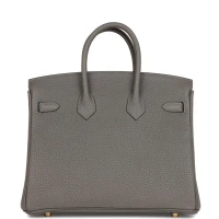 Hermes Birkin 25 Gris Meyer Togo Gold Hardware Hermes Birkin 25 Gris Meyer Togo Gold Hardware