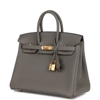 Hermes Birkin 25 Gris Meyer Togo Gold Hardware Hermes Birkin 25 Gris Meyer Togo Gold Hardware