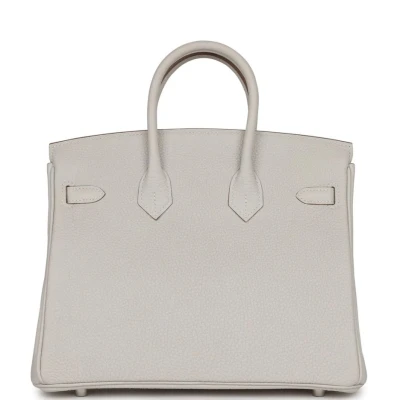 Hermes Birkin 25 Gris Pale Togo Palladium Hardware