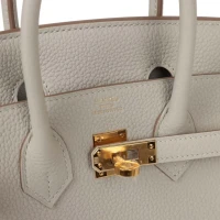 Hermes Birkin 25 Gris Perle Togo Gold Hardware