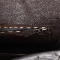 Hermes Birkin 25 Havane Shiny Niloticus Crocodile Palladium Hardware