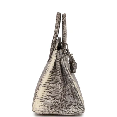 Hermes Birkin 25 Ombre Varanus Salvator Lizard Palladium Hardware Hermes Birkin 25 Ombre Varanus Salvator Lizard Palladium Hardware