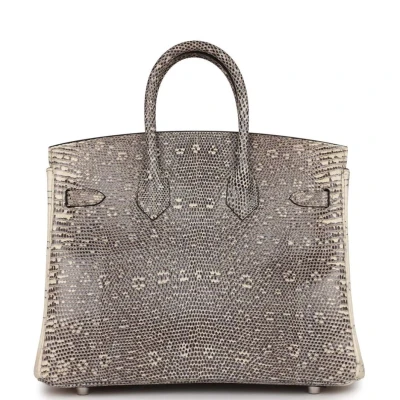 Hermes Birkin 25 Ombre Varanus Salvator Lizard Palladium Hardware Hermes Birkin 25 Ombre Varanus Salvator Lizard Palladium Hardware