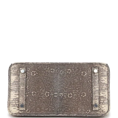 Hermes Birkin 25 Ombre Varanus Salvator Lizard Palladium Hardware Hermes Birkin 25 Ombre Varanus Salvator Lizard Palladium Hardware