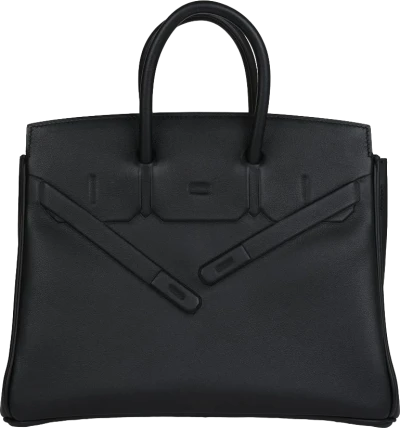 Hermes Birkin 25 Shadow Black Swift Palladium Hardware Hermes Birkin 25 Shadow Black Swift Palladium Hardware