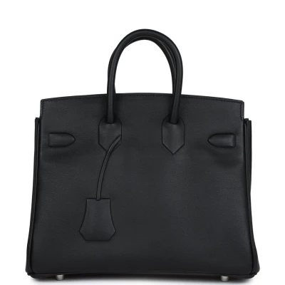 Hermes Birkin 25 Shadow Black Swift Palladium Hardware Hermes Birkin 25 Shadow Black Swift Palladium Hardware