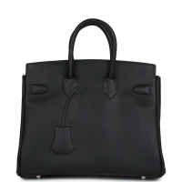 Hermes Birkin 25 Shadow Black Swift Palladium Hardware Hermes Birkin 25 Shadow Black Swift Palladium Hardware
