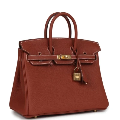 Hermes Birkin 25 Sienne Togo Gold Hardware Hermes Birkin 25 Sienne Togo Gold Hardware