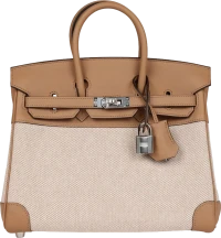 Hermes Birkin 25 Toile H and Chai Swift Palladium Hardware Hermes Birkin 25 Toile H and Chai Swift Palladium Hardware