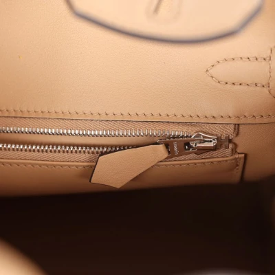 Hermes Birkin 25 Toile H and Chai Swift Palladium Hardware Hermes Birkin 25 Toile H and Chai Swift Palladium Hardware