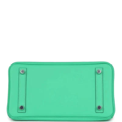 Hermes Birkin 25 Vert Comics Swift Palladium Hardware Hermes Birkin 25 Vert Comics Swift Palladium Hardware