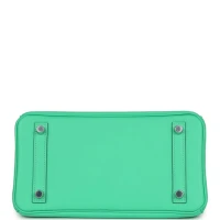 Hermes Birkin 25 Vert Comics Swift Palladium Hardware Hermes Birkin 25 Vert Comics Swift Palladium Hardware