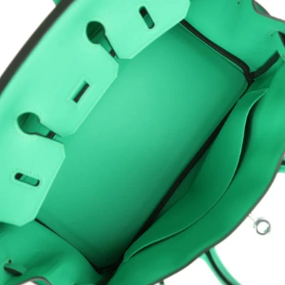 Hermes Birkin 25 Vert Comics Swift Palladium Hardware Hermes Birkin 25 Vert Comics Swift Palladium Hardware