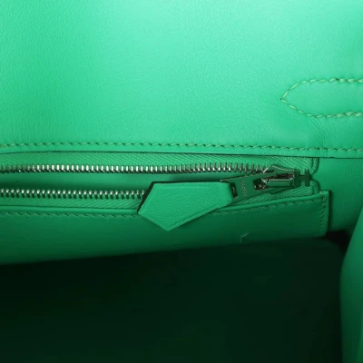 Hermes Birkin 25 Vert Comics Swift Palladium Hardware Hermes Birkin 25 Vert Comics Swift Palladium Hardware