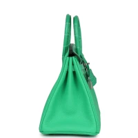 Hermes Birkin 25 Vert Comics Togo and Matte Alligator Touch Palladium Hardware Hermes Birkin 25 Vert Comics Togo and Matte Alligator Touch Palladium Hardware