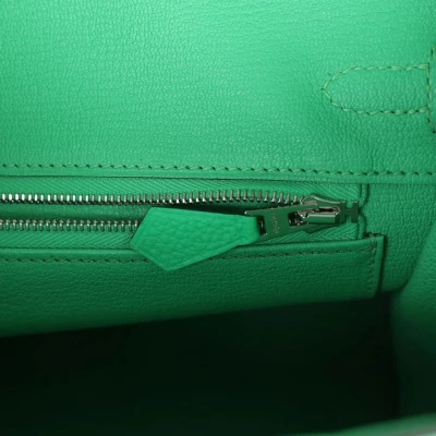 Hermes Birkin 25 Vert Comics Togo and Matte Alligator Touch Palladium Hardware Hermes Birkin 25 Vert Comics Togo and Matte Alligator Touch Palladium Hardware