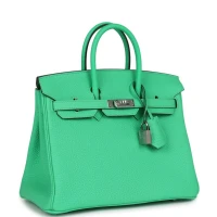 Hermes Birkin 25 Vert Comics Togo Palladium Hardware Hermes Birkin 25 Vert Comics Togo Palladium Hardware