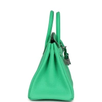 Hermes Birkin 25 Vert Comics Togo Palladium Hardware Hermes Birkin 25 Vert Comics Togo Palladium Hardware