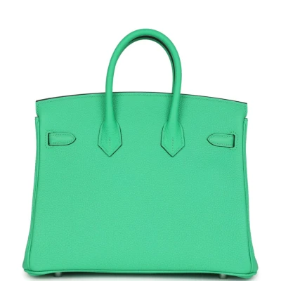 Hermes Birkin 25 Vert Comics Togo Palladium Hardware Hermes Birkin 25 Vert Comics Togo Palladium Hardware