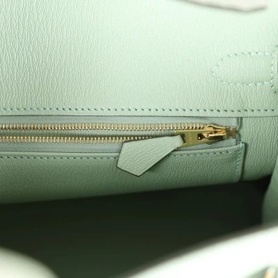 Hermes Birkin 25 Vert D'Eau Matte Alligator Gold Hardware Hermes Birkin 25 Vert D'Eau Matte Alligator Gold Hardware