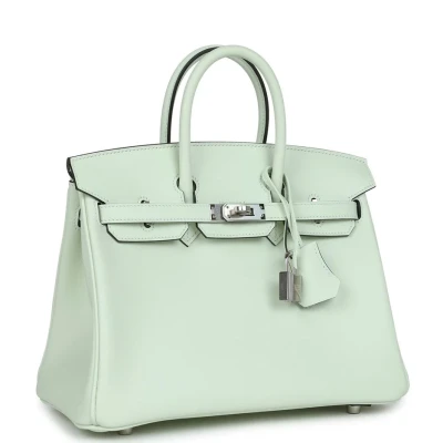 Hermes Birkin 25 Vert Fizz Swift Palladium Hardware Hermes Birkin 25 Vert Fizz Swift Palladium Hardware