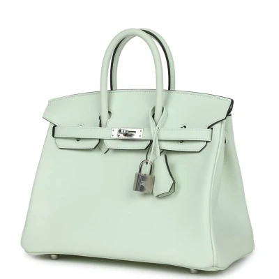 Hermes Birkin 25 Vert Fizz Swift Palladium Hardware Hermes Birkin 25 Vert Fizz Swift Palladium Hardware