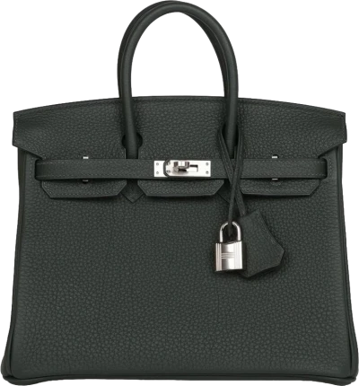 Hermes Birkin 25 Vert Fonce Togo Palladium Hardware Hermes Birkin 25 Vert Fonce Togo Palladium Hardware